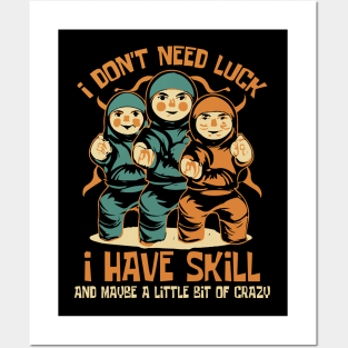Skillful Ninja Trio: Embrace the Crazy Posters and Art